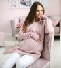 MijaCulture - Maternity jacket warm Hoodie / Pullover for two / for Baby Carriers 4132 Pink